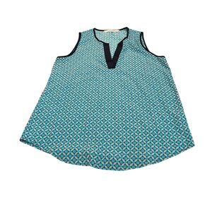 41 HAWTHORN sleeveless blue blouse